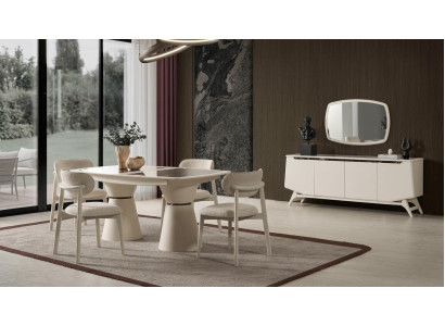 Tisch Konsole Spiegel Wohnzimmer Stil modern Farbe beige neu praktisch