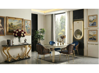 Tisch Spiegel Wohnzimmer Stil modern Farbe beige neu praktisch rechteckig