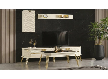 Tisch Unterblock Oberes Regal Oberer Block Stil modern Farbe beige neu