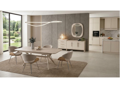 Tisch Konsole Wohnzimmer Stil modern Farbe beige praktisch rechteckig