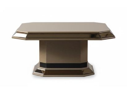 Couchtisch beige goldfarben Wohnzimmer moderner neu quadratisch