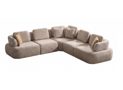 Modulares Ecksofa Modernen Stil Beige Bequem Komfortabel Stilvoll Praktisch