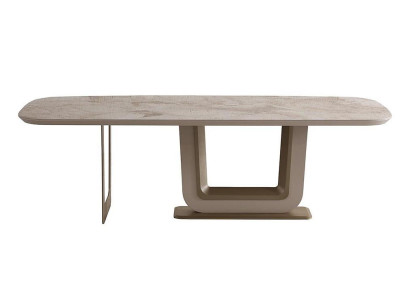 Tisch Groß schön geräumig nachhaltig Beige moderner Stil neu