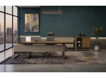 Elegantes Büro Set Schreibtisch und Konsole für Büro Homeoffice