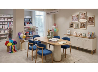 Tisch Konsole Wohnzimmer Stil modern Farbe beige bequem praktisch neu