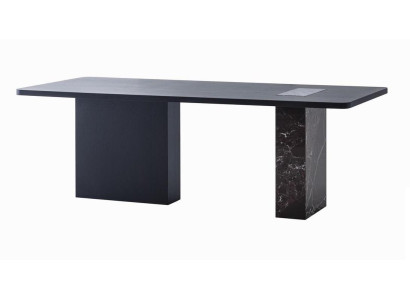 Design Esstisch Schwarz Marmor Massiv Modern Exklusiv Esszimmer