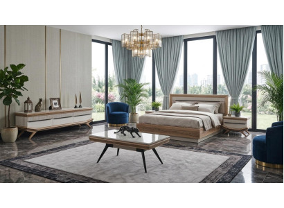 Tisch Unterblock Wohnzimmer Stil modern Farbe weiß neu bequem rechteckig