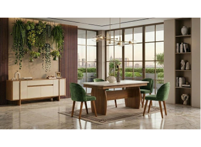 Tisch Konsole Wohnzimmer Stil modern Farbe braun bequem rechteckig