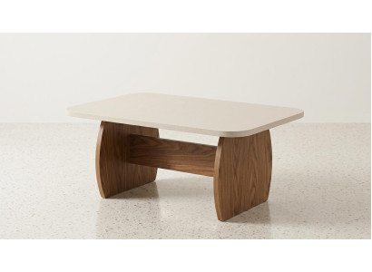 Tisch Stil modern Farbe braun neu bequem praktisch Wohnzimmer rechteckig