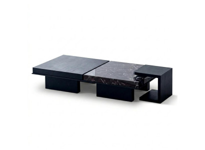 Modulares Couchtisch Set Modern Schwarz Design Wohnzimmertisch