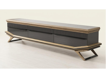 Unterblock Stil modern Farbe schwarz bequem praktisch Wohnzimmer neu