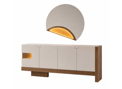 Sideboard mit Spiegel Kommodenschrank Anrichte Schrank Esszimmerschrank