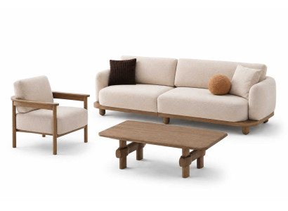 Sofagarnitur 3+1 Sitzer LuxuriösesCouchtisch  Wohnzimmer Elegantes Set 3tlg