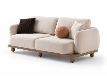 Wohnzimmer Luxuriöses Sofa 3 Sitzer Polstermöbel Polstersofa Moderner