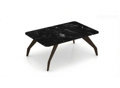 Exklusiver Couchtisch Mit Marmor Optik Modernes Design Schwarz