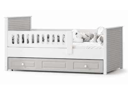 Gemütliches Kinderzimmer Komplettset: Kinderbett & Kommode für Babys