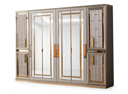 Graue Moderner Kleiderschrank Stilvolle Schlafzimmer Schränke