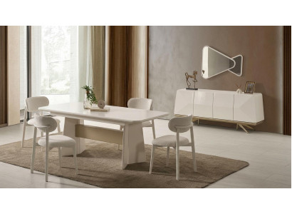 Tisch Konsole Spiegel Wohnzimmer Stil modern Farbe weiß neu rechteckig