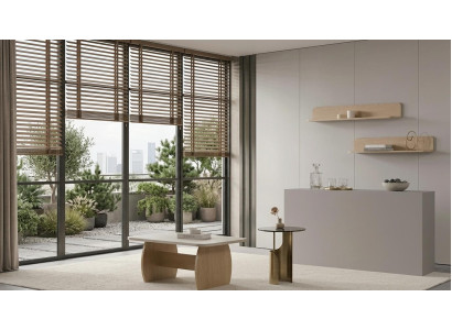 Tisch Oberes Regal Wohnzimmer Stil modern Farbe beige neu rechteckig
