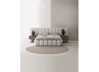 Schlafzimmer Set Modern Dunkel Exklusiv Bett Mit Nachtschränken