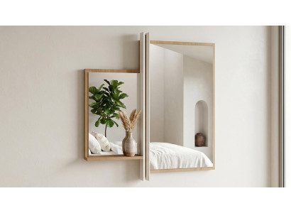 Spiegel Stil modern Farbe beige Wohnzimmer praktisch komfortabel neu