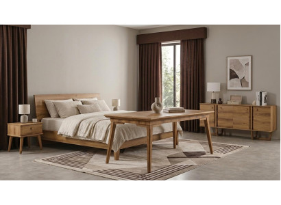 Tisch Konsole Wohnzimmer Stil modern Farbe braun neu bequem rechteckig