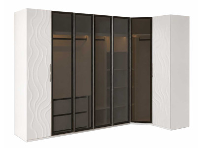 Eckschrank Stauraumschrank Schrank Garderobenschrank Ankleideschrank