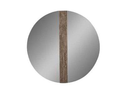 Wandspiegel Modern Rund Luxus Design Spiegel Marmor Braun Groß