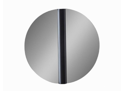 Wandspiegel Modern Rund Luxus Design Spiegel Schwarz Groß Metall