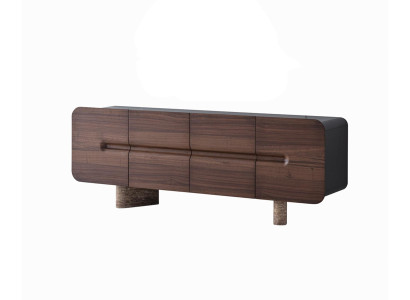 Sideboard Modern Braun Luxus Kommode Holz Design Anrichte Groß