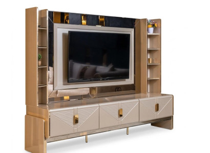 TV-Block Beige Moderner Stil Komfortabel Luxuriös Stilvoll Praktisch