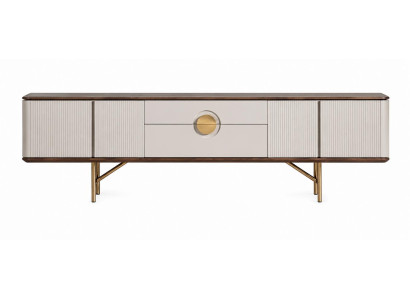 TV-Möbel schön bequem lang beige moderner Stil neu