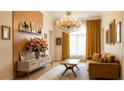 Tisch Wohnwand Regal Wohnzimmer Stil modern Farbe beige neu