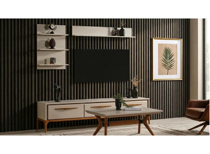 Tisch Unterblock Oberes Regal Oberer Block Stil modern Farbe beige neu