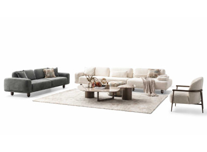 Wohnzimmer Sofagarnitur 4+3+1 Sitzer Luxuriöses Elegantes Couchtische Set 6tlg
