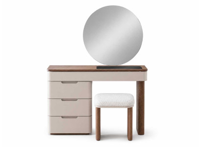 Schlafzimmer Schminktisch mit Spiegel Design Hocker Frisiertisch Set 3tlg