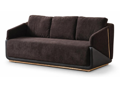 3-Sitzer-Sofa bequem weich geräumig moderner Stil braun neu