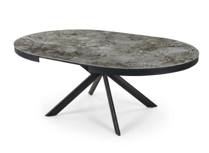 Esstisch Schwarz Marmoroptik Metall Innenausstattung Moderner Stil