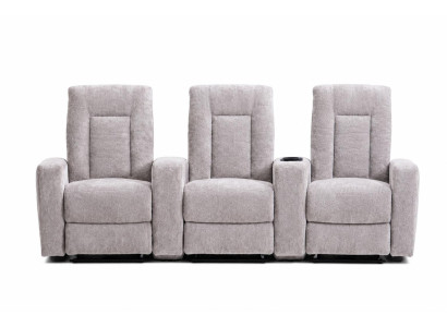 Modernes 3-Sitzer für Wohnzimmer mit USB-Steuerung Kinosofa