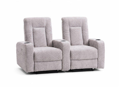Komfortables 2-Sitzer Kinosofa  für Wohnzimmer mit USB-Steuerung