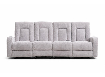 Modernes 4-Sitzer-Kinosofa mit weichem Stoffbezug und Relaxfunktion