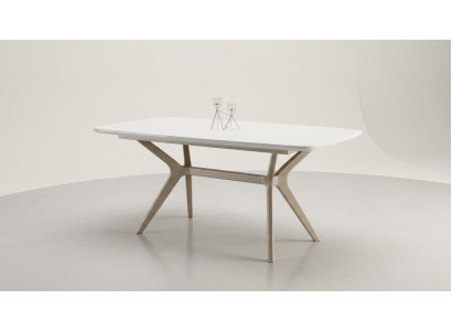 Esstisch Komfortabel Modern Ausziehbar Beige Rechteckig Geräumig