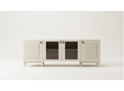Sideboard Beige Bequem Modern Geräumig Stilvoll Holz Rechteckig