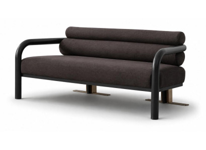 3-Sitzer-Sofa bequem weich geräumig moderner Stil schwarz neu