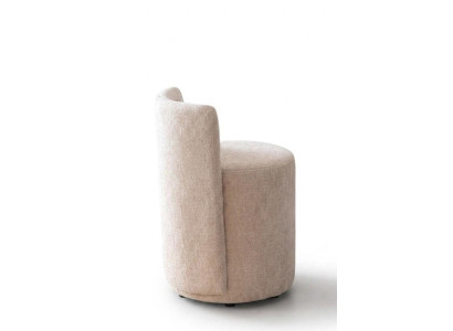 Luxus Elegant Pouf Hocker Beige Textil Boucle Schminktisch Modern Edel