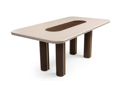 Braun-Beiger Esstisch Designer Esszimmertische Holztische Möbel