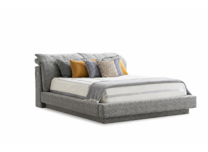 Graues Luxus Bett Doppelbett Edles Schlafzimmer Betten aus Italien