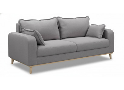 Graues modernes 3-Sitzer-Sofa Stoffsofa Polstermöbel für das Wohnzimmer