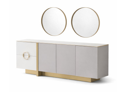 Размеры Stilvolles Sideboard mit Spiegel für ein elegantes Wohnambiente