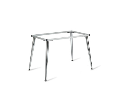 Tischbeine Metallisch Robust Bequem Breit Standfest Stilvoll Silber